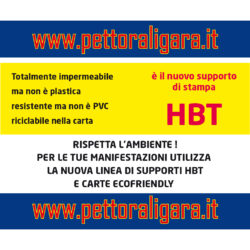 Pettorali Gara in HBT mod. Max 24×20 cm